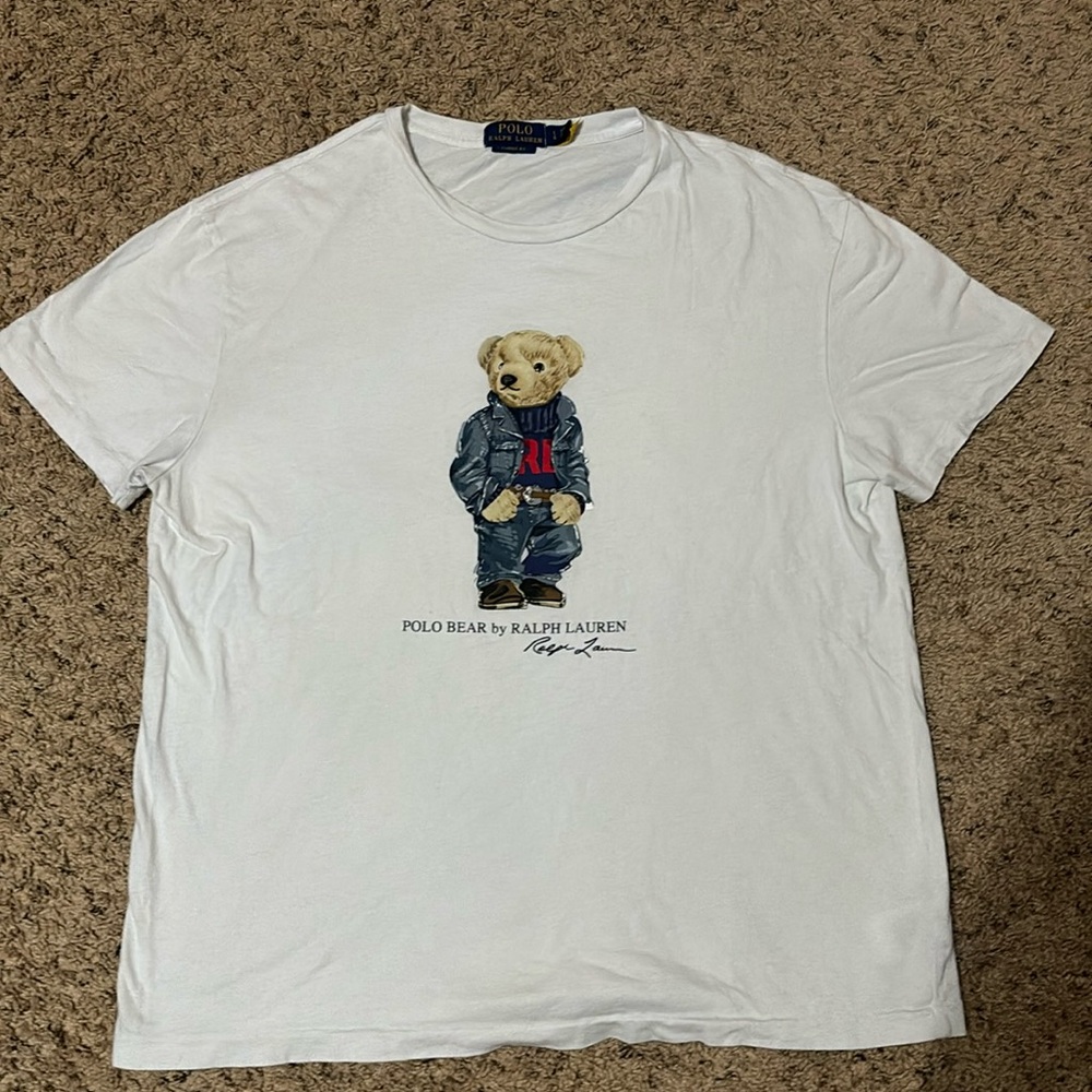 polo ralph lauren bear graphic tee
